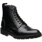 Barker Newquay mens rubber-soled boots in black cutter