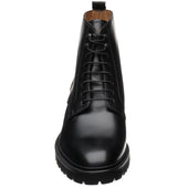 Barker Newquay mens rubber-soled boots in black cutter