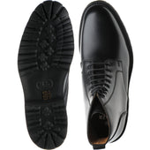 Barker Newquay mens rubber-soled boots in black cutter