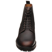 Barker Newquay mens rubber-soled boots in brown grain