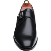 Barker Northcote mens monk shoes in black calf