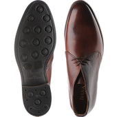 Barker Orkney mens rubber-soled boots in cherry grain