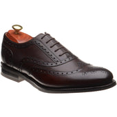 Barker Ossett mens rubber-soled brogues in chestnut calf