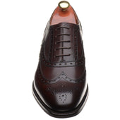 Barker Ossett mens rubber-soled brogues in chestnut calf
