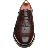Barker Ossett mens rubber-soled brogues in walnut calf