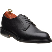 Barker Penrith mens rubber-soled Derby shoes in black grain