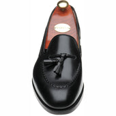 Barker Pevensey mens tasselled loafers in black calf
