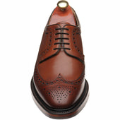 Barker Pickering mens rubber-soled brogues in chestnut calf