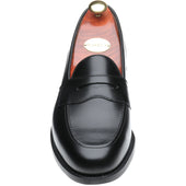 Barker Portsmouth mens loafers in black calf
