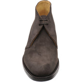 Barker Sandwell mens rubber-soled Chukka boots in dark brown suede