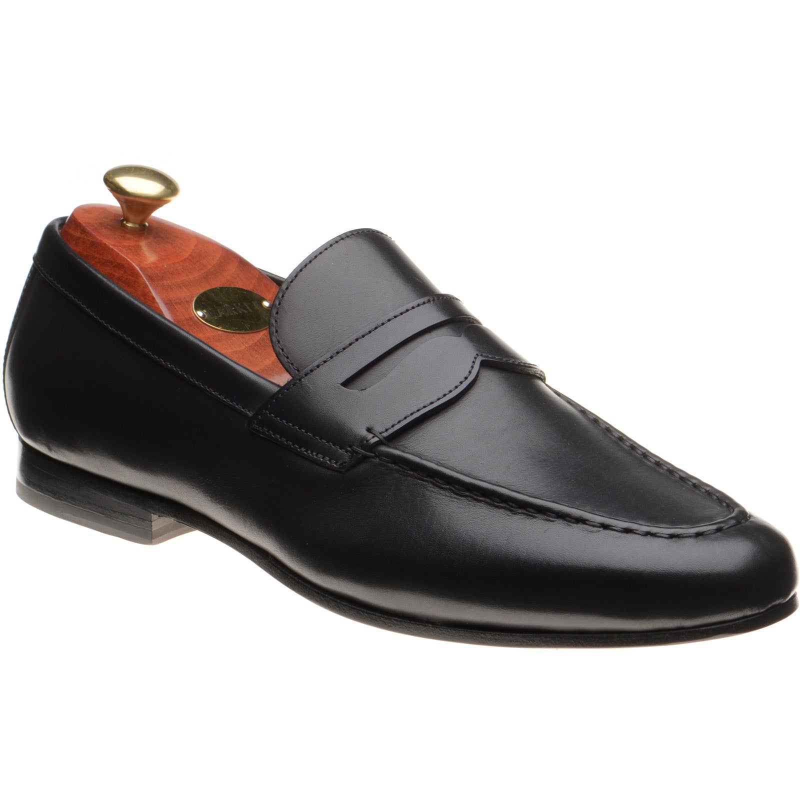 Barker Sawyer mens loafers in black calf