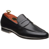 Barker Sawyer mens loafers in black calf
