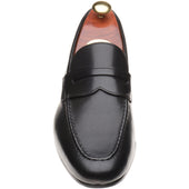 Barker Sawyer mens loafers in black calf