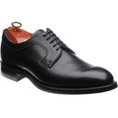 Barker Skye mens rubber-soled Derby shoes in black grain