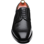 Barker Skye mens rubber-soled Derby shoes in black grain