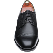 Barker Staines mens semi-brogues in black calf