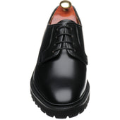 Barker Truro mens rubber-soled Derby shoes in black cutter