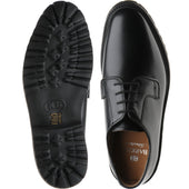Barker Truro mens rubber-soled Derby shoes in black cutter