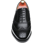 Barker Turing mens hybrid-soled brogues in black calf