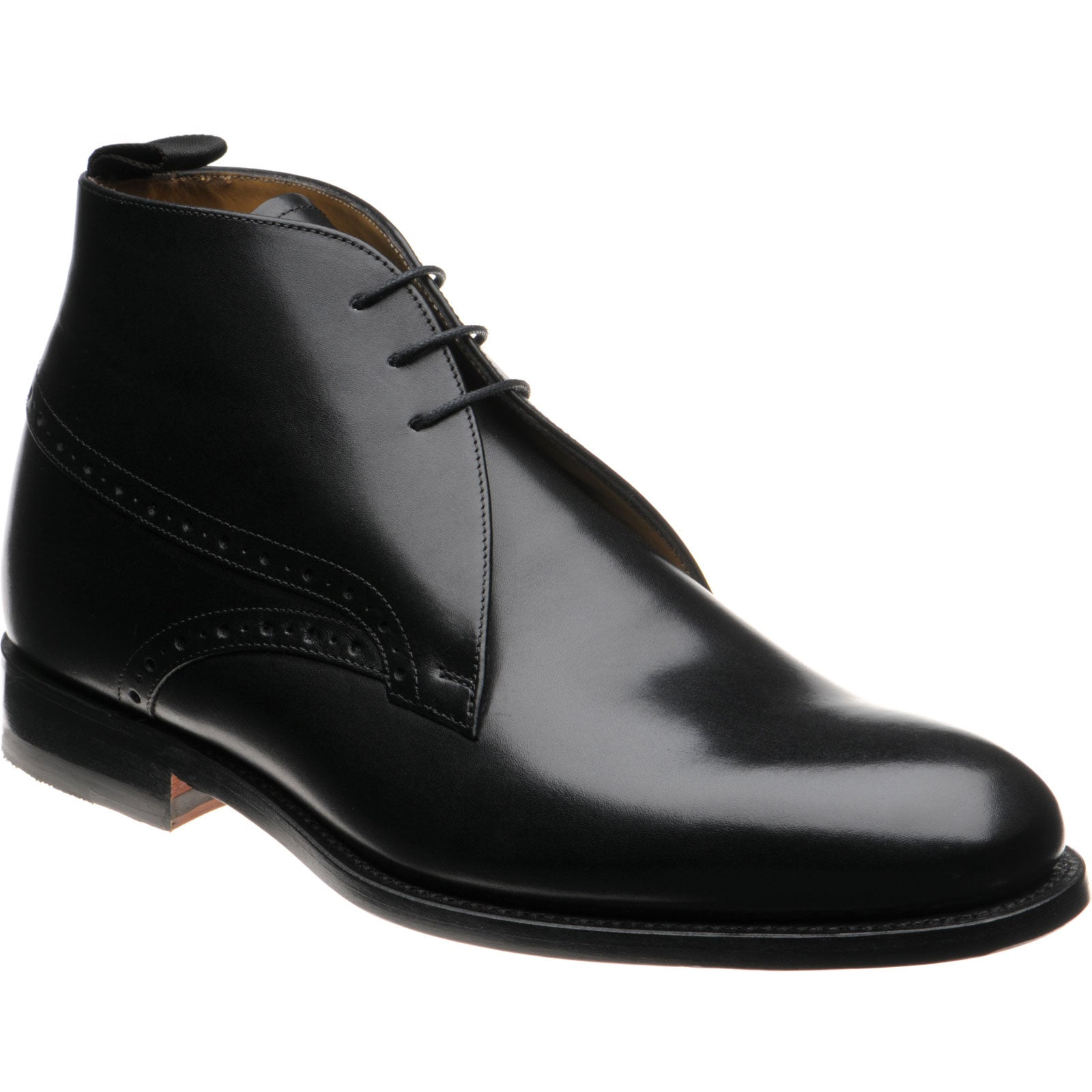 Barker Tyne II mens hybrid-soled boots in black calf
