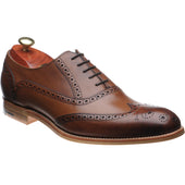 Barker Valiant mens brogues in brown hand painted calf