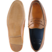 Barker William mens loafers in cedar calf