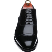 Barker Winsford mens Oxfords in black polished