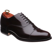 Barker Winsford mens Oxfords in burgundy polished