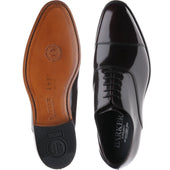 Barker Winsford mens Oxfords in burgundy polished