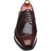 Barker Woodbridge mens brogues in brandy polished