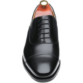 Barker Wright mens hybrid-soled Oxfords in black calf