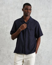 Bartlett Two Tone Linen Short Sleeve Shirt
