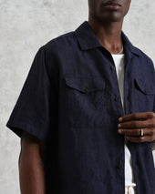 Bartlett Two Tone Linen Short Sleeve Shirt
