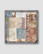 Patchwork Print Silk Pocket Square