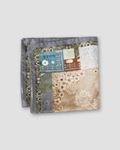 Patchwork Print Silk Pocket Square