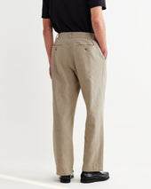 Bayham Natural Linen Cotton Relaxed Fit Trousers