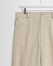 Bayham Natural Linen Cotton Relaxed Fit Trousers