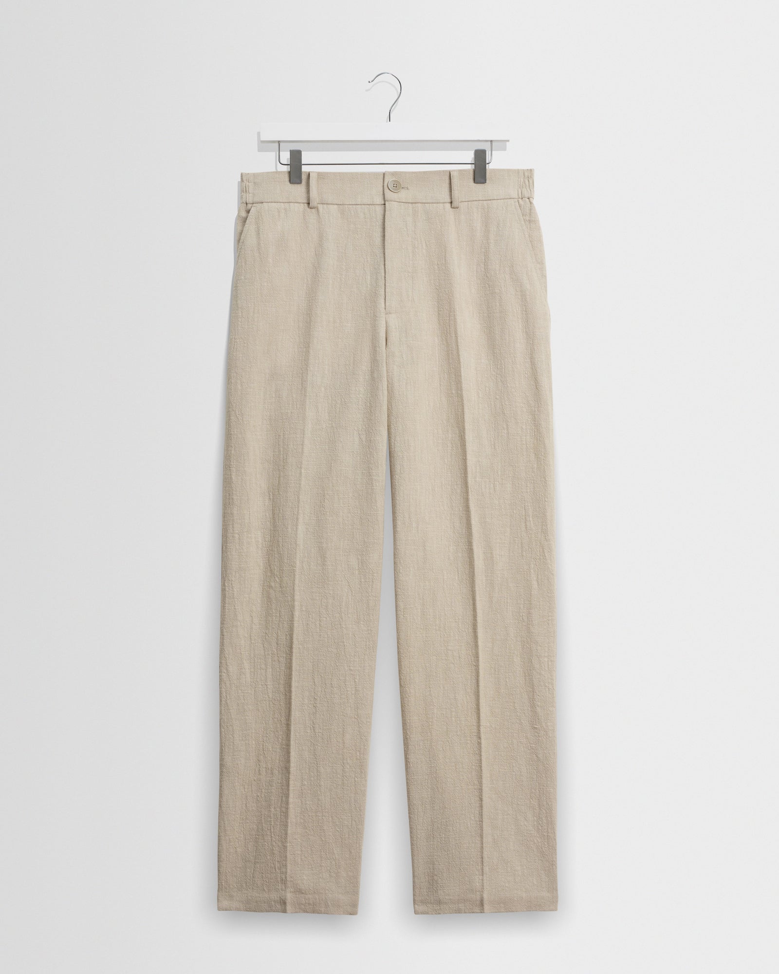 Bayham Natural Linen Cotton Relaxed Fit Trousers
