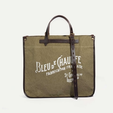 Bazar tote bag - Dark Khaki stonewashed