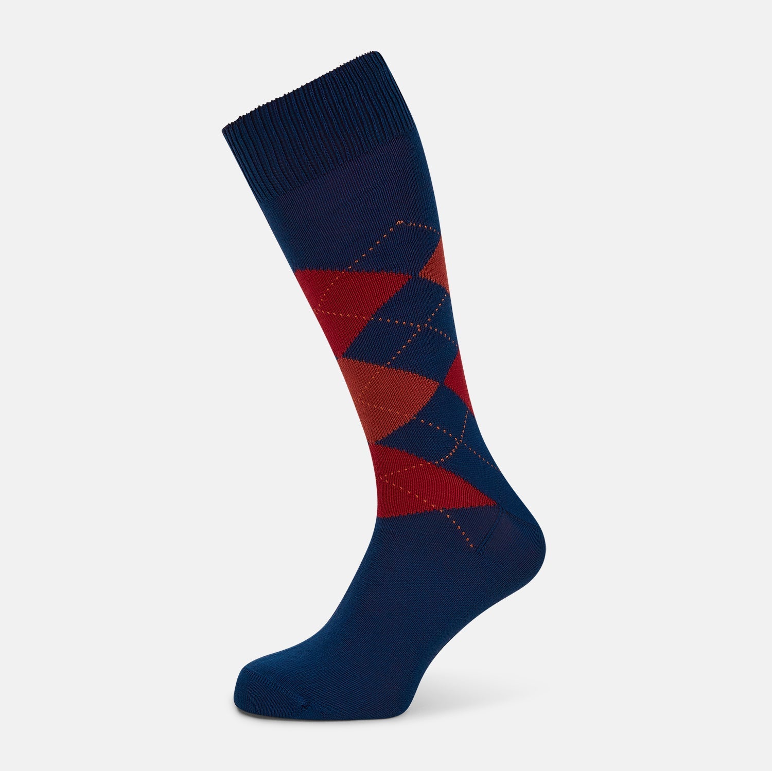 Check Mid Length Socks