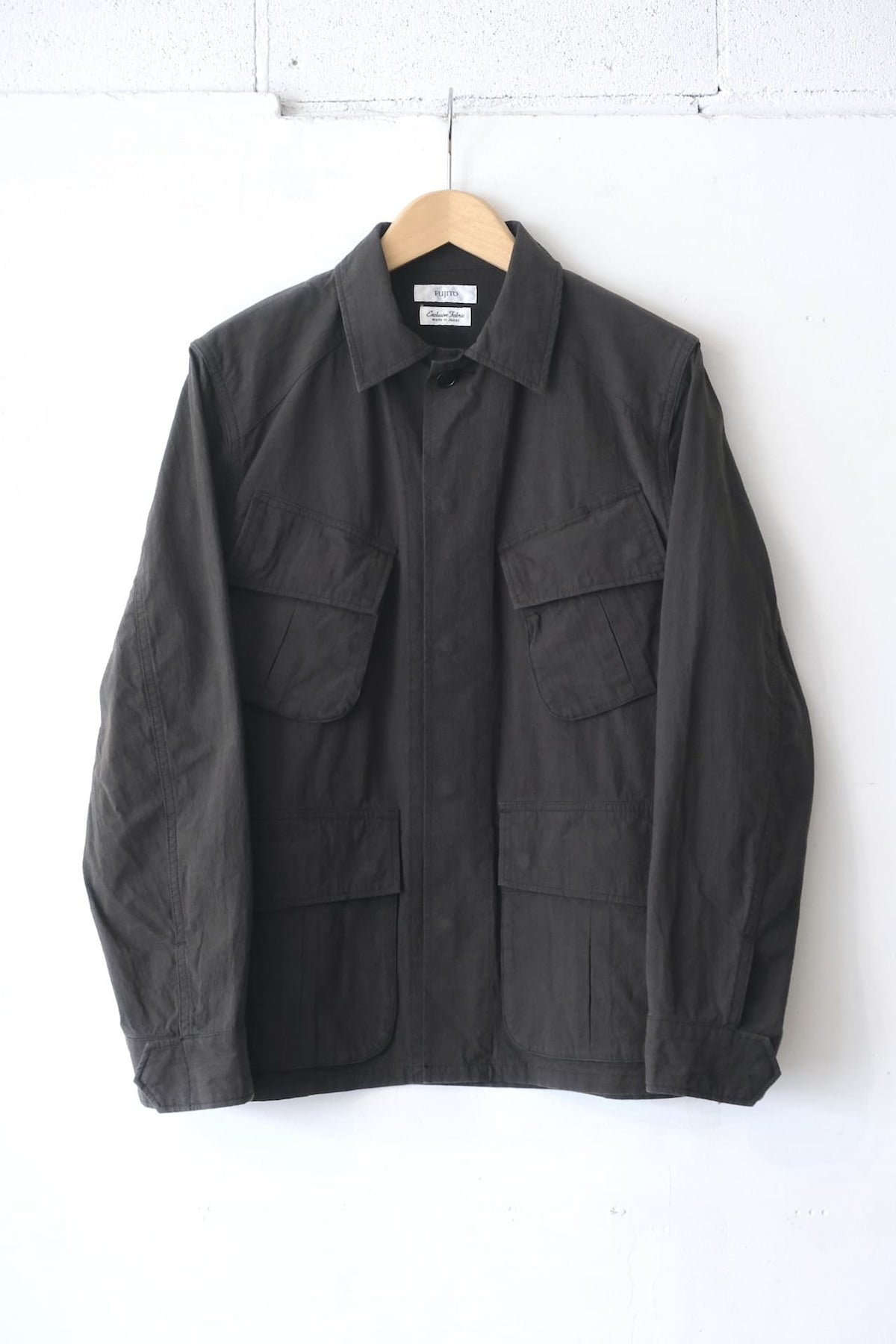 Fujito Jungle Fatigue Jacket Charcoal Directors Web Shop Powered By Base