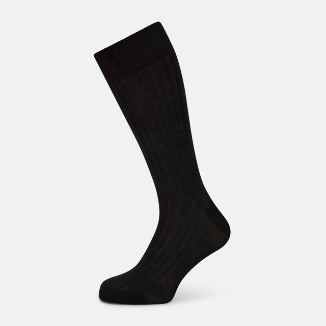 Dark Chocolate Mid-Length Socks