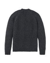 3-gauge Alpaca Blend Sweater - Black Heather
