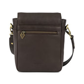 Bandolera Crossbody Bag Leather With Cream Stitching