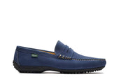 CABRIO/DAMIER NOIRE-VELOURS BLEU