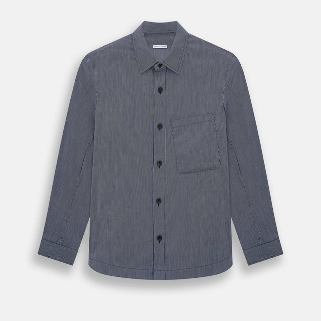 Navy Stripe Highbury Overshirt