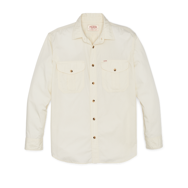 Filson's Washed Feather Cloth Shirt - Ivory