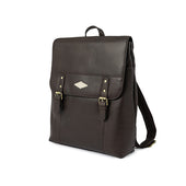 Mochila Backpack Leather With Cream Stitching