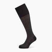 Grey Motif Long Socks