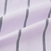Lilac Track Stripe Shirt With Contrast T A Collar And Cuffs